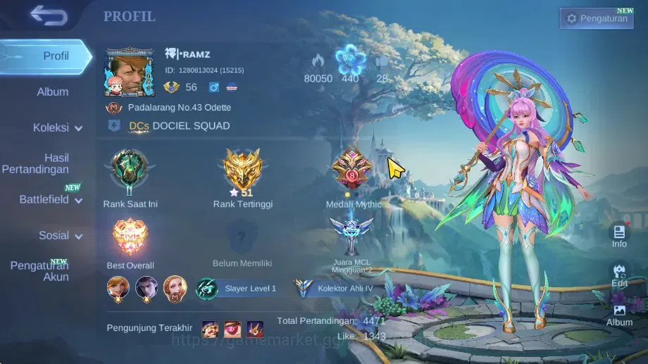 Mobile Legends: Bang Bang Accounts Hero 101|Skin 133|High Glory 51|CC Nata,Lightborn  image 2