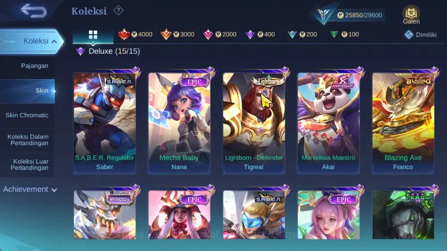 Mobile Legends: Bang Bang Accounts Hero 101|Skin 133|High Glory 51|CC Nata,Lightborn  image 6