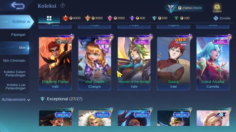 Mobile Legends: Bang Bang Accounts Hero 101|Skin 133|High Glory 51|CC Nata,Lightborn  image 7