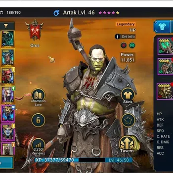 Raid: Shadow Legends Accounts Mid-Game Lv 25|801K Power|19 Legend(Ninja,Artak,Osgrun,Xenomorph,Mc Angelo,Leminisi,Etc)|54K