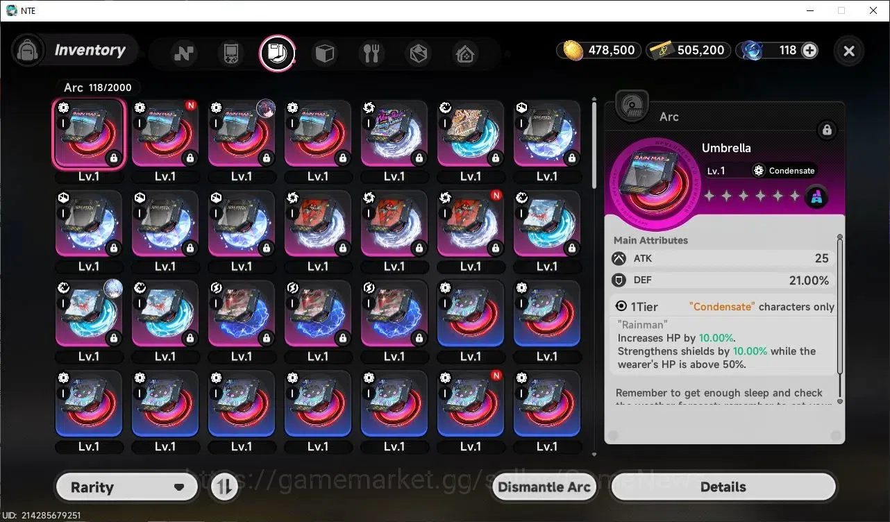 Neverness to Everness Accounts GLOBAL America|HL 10|2 SSR[Limited Shinku ,Hathor]2 card selector|OvercastG|6 SR|Female 3