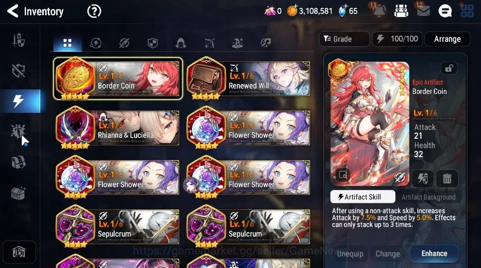 Epic Seven Accounts Global|UnVerif|3 ML(Rhianna&Luciella,Operator Sigr image 16