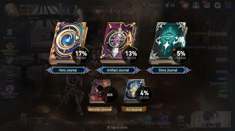 Epic Seven Accounts Global|UnVerif|3 ML(Rhianna&Luciella,Operator Sigr image 3