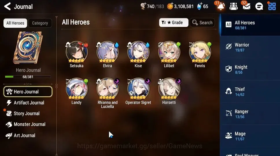 Epic Seven Accounts Global|UnVerif|3 ML(Rhianna&Luciella,Operator Sigr image 5