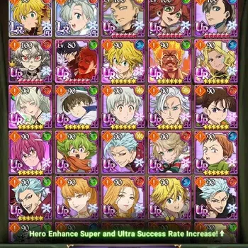 The Seven Deadly Sins: Grand Cross Accounts Endgame Global|1.7M Power|131