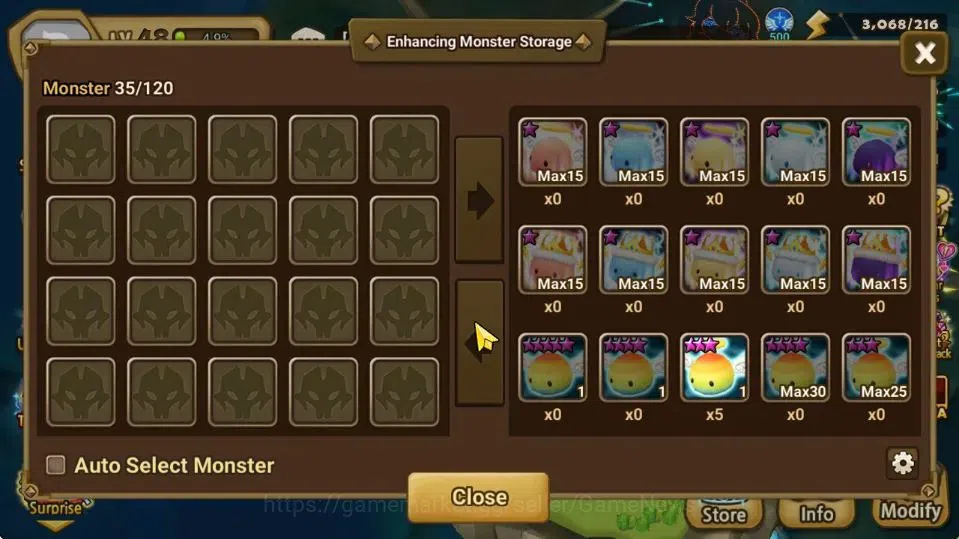 Summoners War: Sky Arena Accounts Mid-Game ASIA Lv 48|1 LD [Lydia]|14 Total NB5[Sonia,Tiana,Teshar,Jeogun,Etc]+32 13