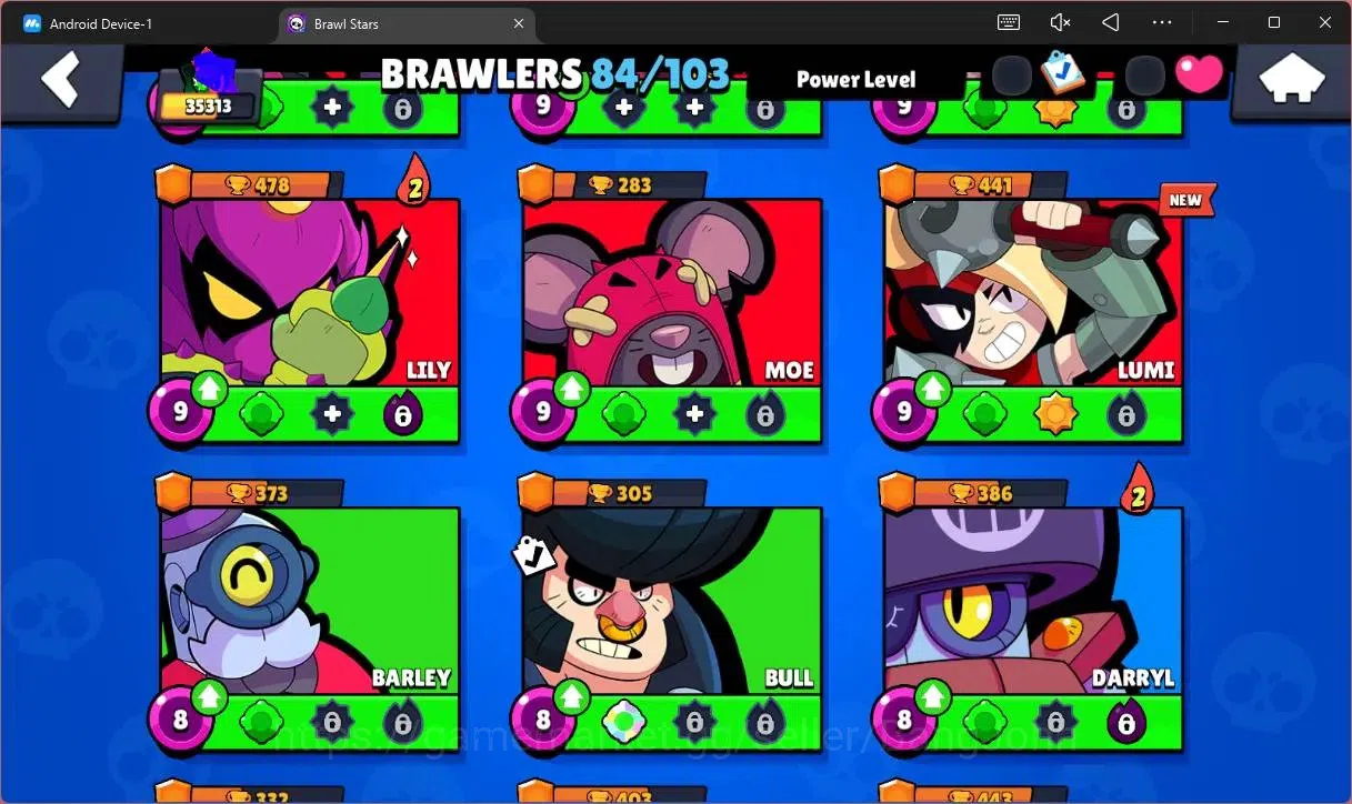 Brawl Stars Accounts Global |35313 Trophy|84 Brawler|18 Max Hypercharge image 13