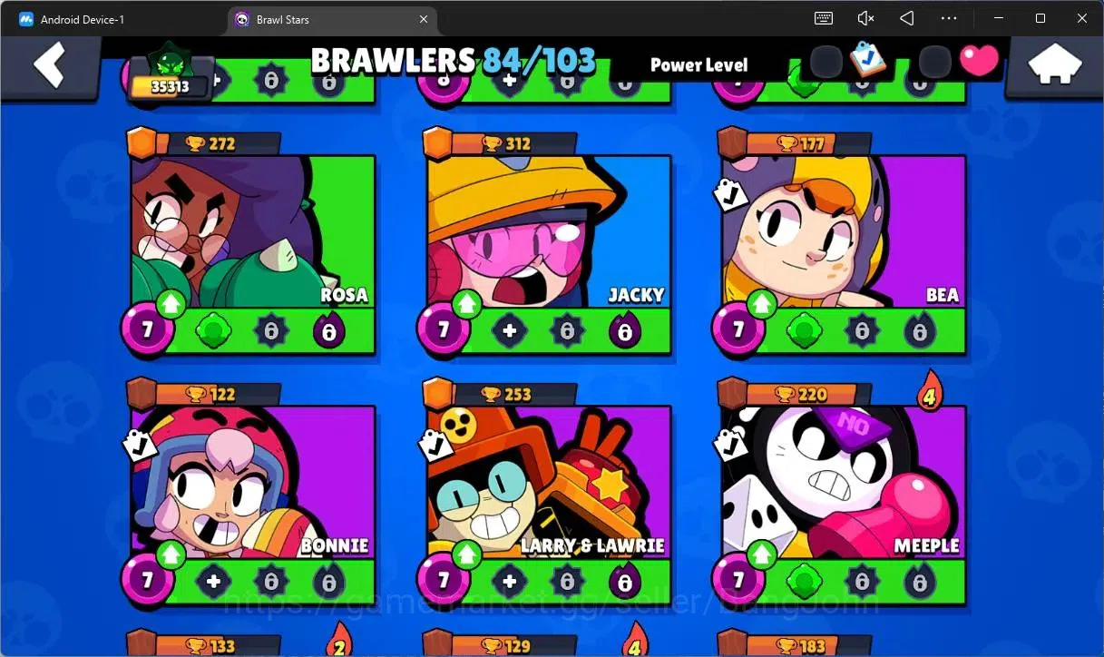 Brawl Stars Accounts Global |35313 Trophy|84 Brawler|18 Max Hypercharge image 15