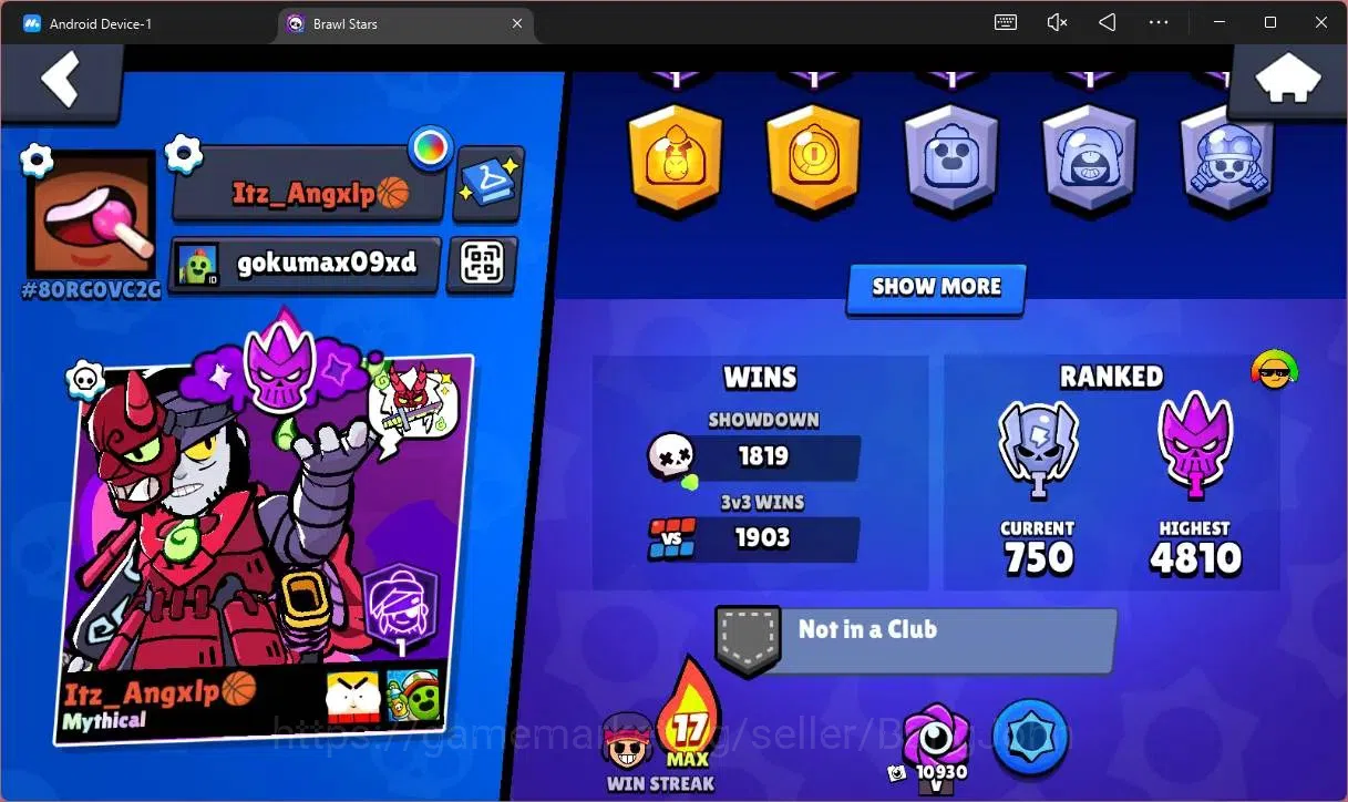 Brawl Stars Accounts Global |35313 Trophy|84 Brawler|18 Max Hypercharge image 3