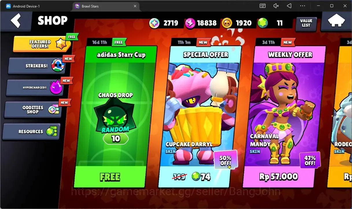 Brawl Stars Accounts Global |35313 Trophy|84 Brawler|18 Max Hypercharge image 4