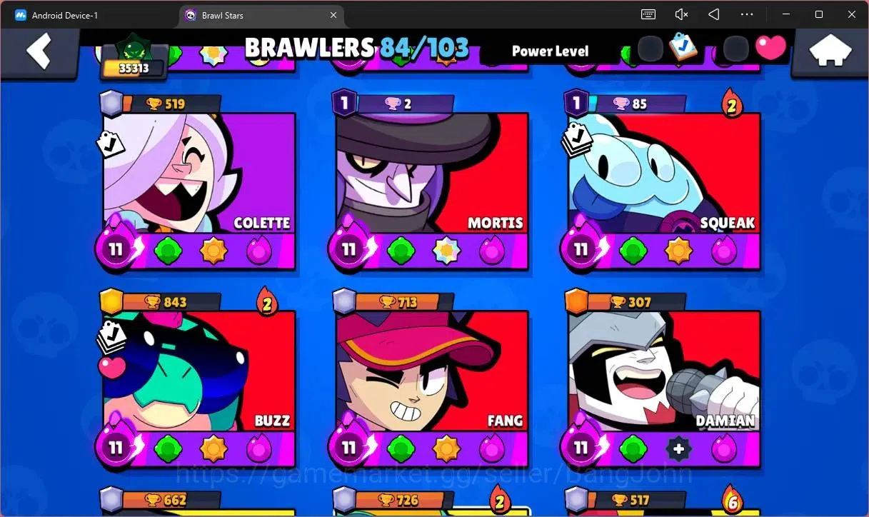 Brawl Stars Accounts Global |35313 Trophy|84 Brawler|18 Max Hypercharge image 6