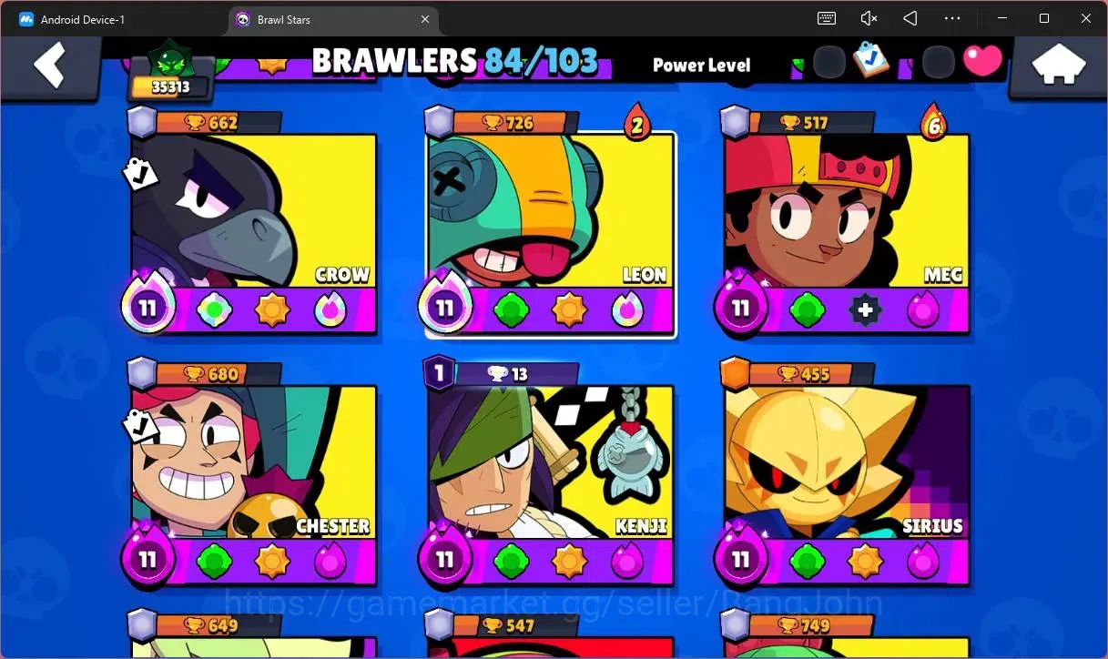 Brawl Stars Accounts Global |35313 Trophy|84 Brawler|18 Max Hypercharge image 7