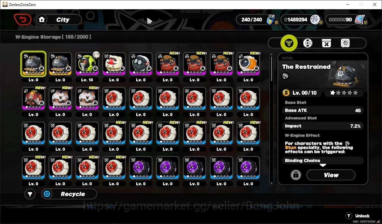 Zenless Zone Zero Accounts Asia | Lvl 11 | Velina, Harumasa (Limited),3 S-Ran image 10