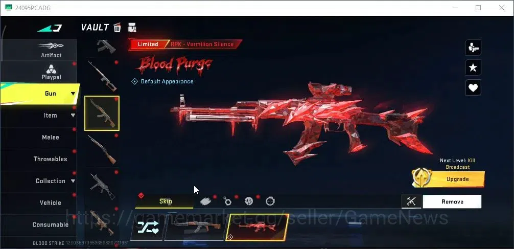 Blood Strike Accounts Rare Skin ASIA|ETERNAL M4A1 Blight Embrace|Ultra [Vector Flame Vox,Fal Warrior,QBZ95 13