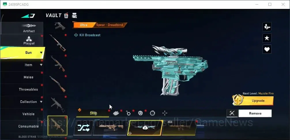 Blood Strike Accounts Rare Skin ASIA|ETERNAL M4A1 Blight Embrace|Ultra [Vector Flame Vox,Fal Warrior,QBZ95 14