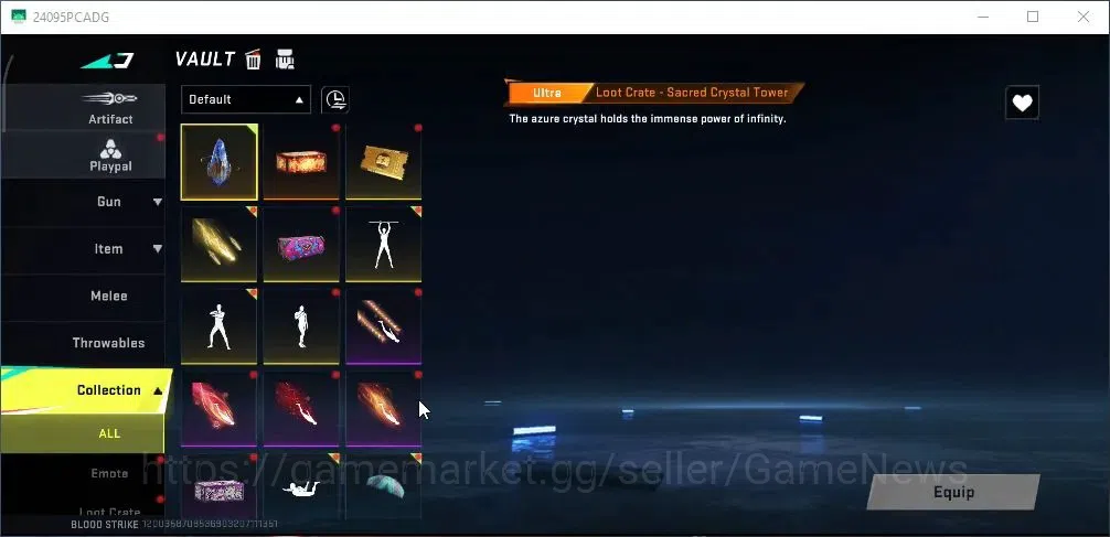 Blood Strike Accounts Rare Skin ASIA|ETERNAL M4A1 Blight Embrace|Ultra [Vector Flame Vox,Fal Warrior,QBZ95 17