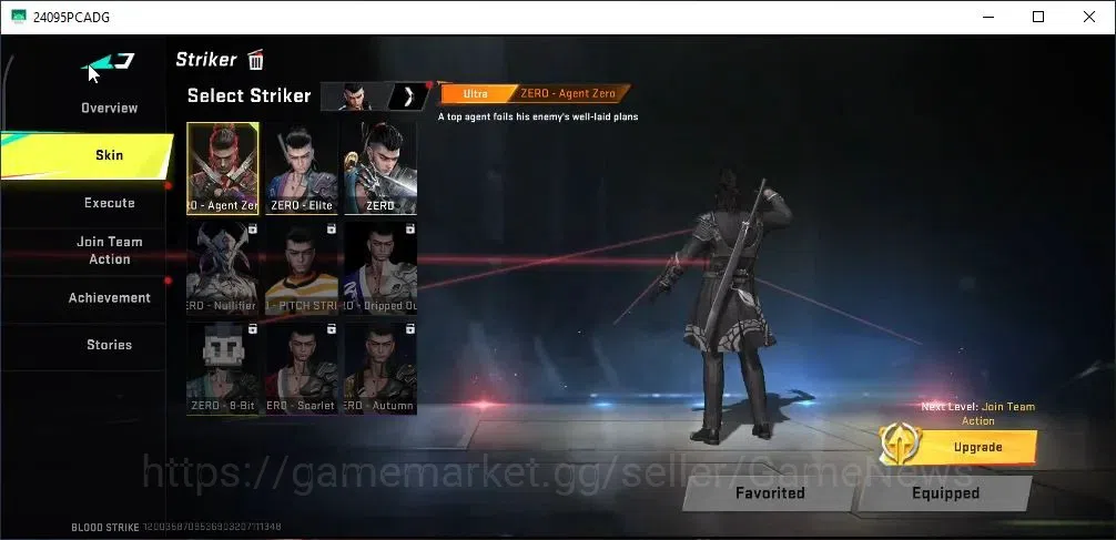 Blood Strike Accounts Rare Skin ASIA|ETERNAL M4A1 Blight Embrace|Ultra [Vector Flame Vox,Fal Warrior,QBZ95 4