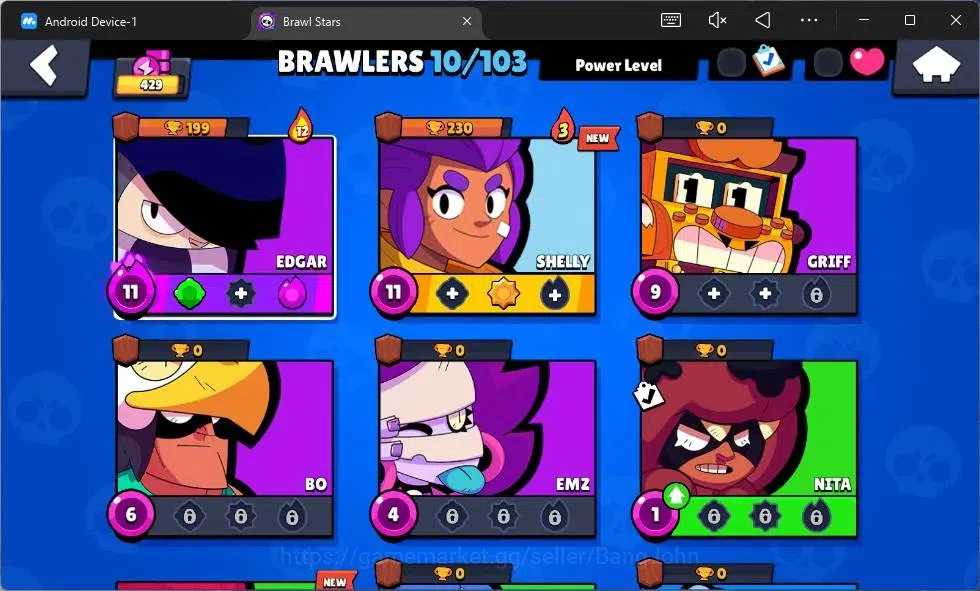 Brawl Stars Accounts Global | 429 Thropy | 10 Brawler|1 Max Hypercharge image 4