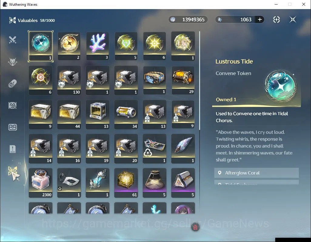 Wuthering Waves Accounts SEA | UL 50 | 1k Astrite | 1 Limited | Hiyuki R6+S image 12