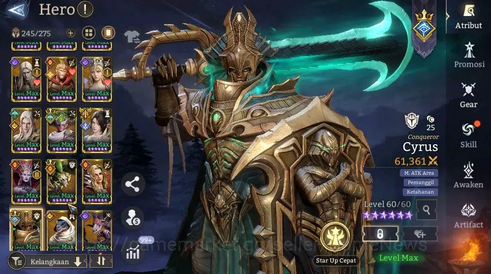 Watcher of Realms Accounts GLOBAL 60x|2,1M Power|7,5K Gems|6 Lord[Praetus,Iov image 12