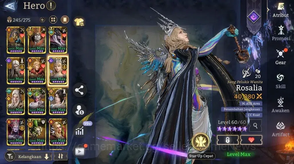 Watcher of Realms Accounts GLOBAL 60x|2,1M Power|7,5K Gems|6 Lord[Praetus,Iov image 13