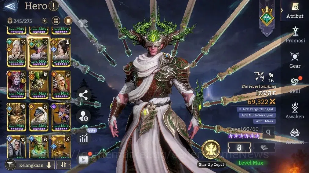 Watcher of Realms Accounts GLOBAL 60x|2,1M Power|7,5K Gems|6 Lord[Praetus,Iov image 18
