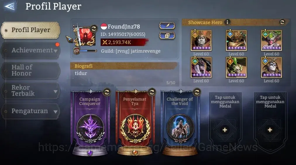 Watcher of Realms Accounts GLOBAL 60x|2,1M Power|7,5K Gems|6 Lord[Praetus,Iov image 2