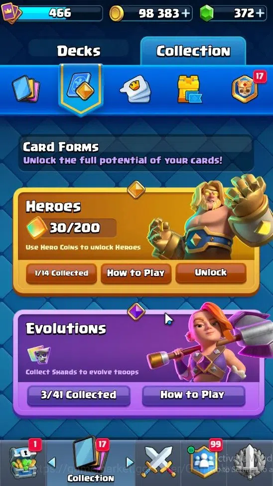 Clash Royale Accounts Lv 466|KTL 10|Trophy 3543|Card 60|Limited Skin|1 H image 10