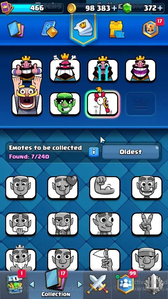Clash Royale Accounts Lv 466|KTL 10|Trophy 3543|Card 60|Limited Skin|1 H image 13
