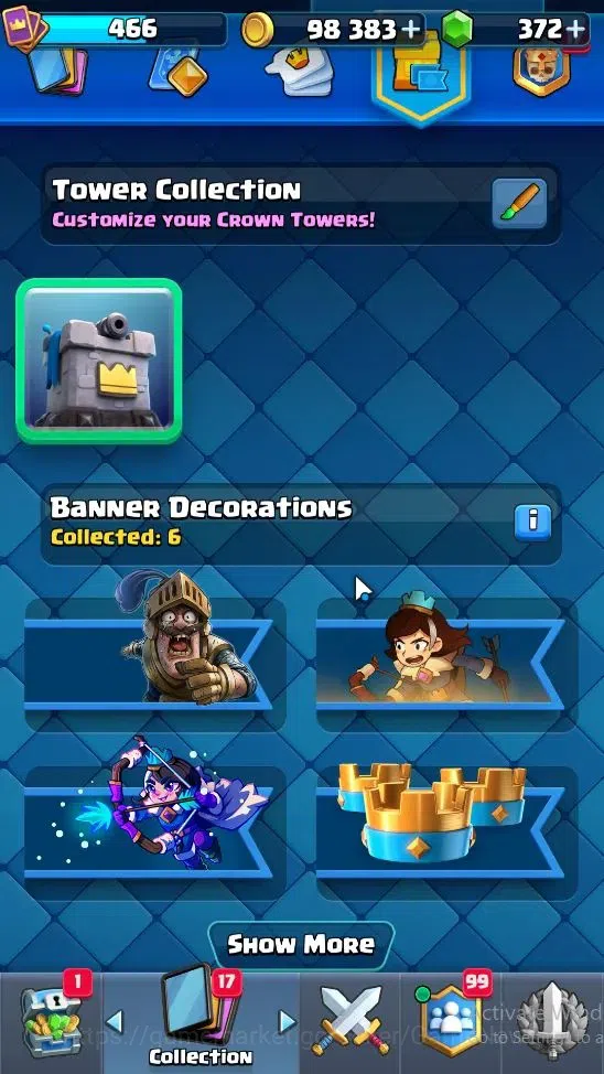 Clash Royale Accounts Lv 466|KTL 10|Trophy 3543|Card 60|Limited Skin|1 H image 14