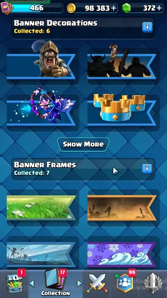 Clash Royale Accounts Lv 466|KTL 10|Trophy 3543|Card 60|Limited Skin|1 H image 15