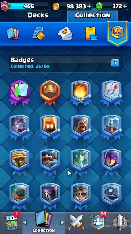 Clash Royale Accounts Lv 466|KTL 10|Trophy 3543|Card 60|Limited Skin|1 H image 16