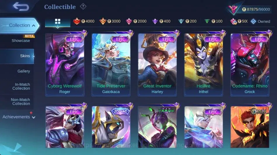 Mobile Legends: Bang Bang Accounts Global|Skin 320|Exalted|Legend Alucard,AlStar Mosk image 12