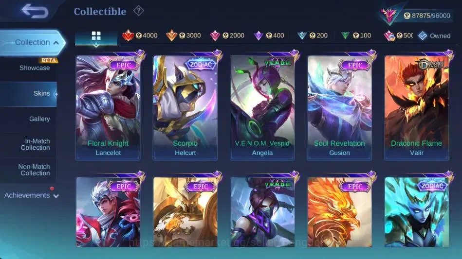 Mobile Legends: Bang Bang Accounts Global|Skin 320|Exalted|Legend Alucard,AlStar Mosk image 13