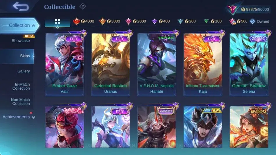 Mobile Legends: Bang Bang Accounts Global|Skin 320|Exalted|Legend Alucard,AlStar Mosk image 14