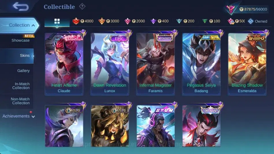 Mobile Legends: Bang Bang Accounts Global|Skin 320|Exalted|Legend Alucard,AlStar Mosk image 15