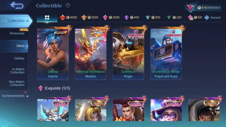 Mobile Legends: Bang Bang Accounts Global|Skin 320|Exalted|Legend Alucard,AlStar Mosk image 6