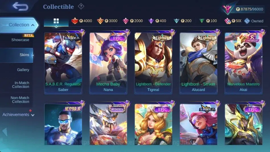 Mobile Legends: Bang Bang Accounts Global|Skin 320|Exalted|Legend Alucard,AlStar Mosk image 8