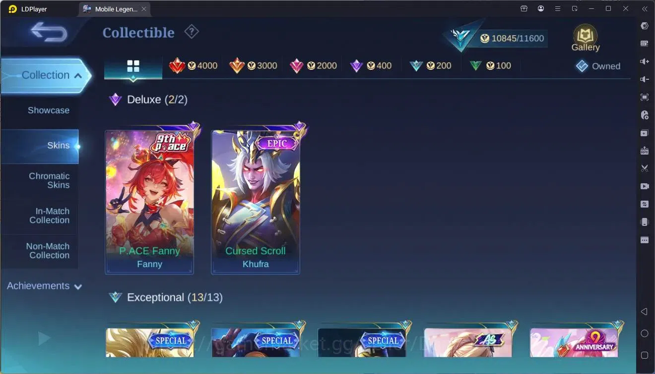 Mobile Legends: Bang Bang Accounts Global|Hero 65|Skin 75|Seasoned|9th Fanny|Epic Khu image 8