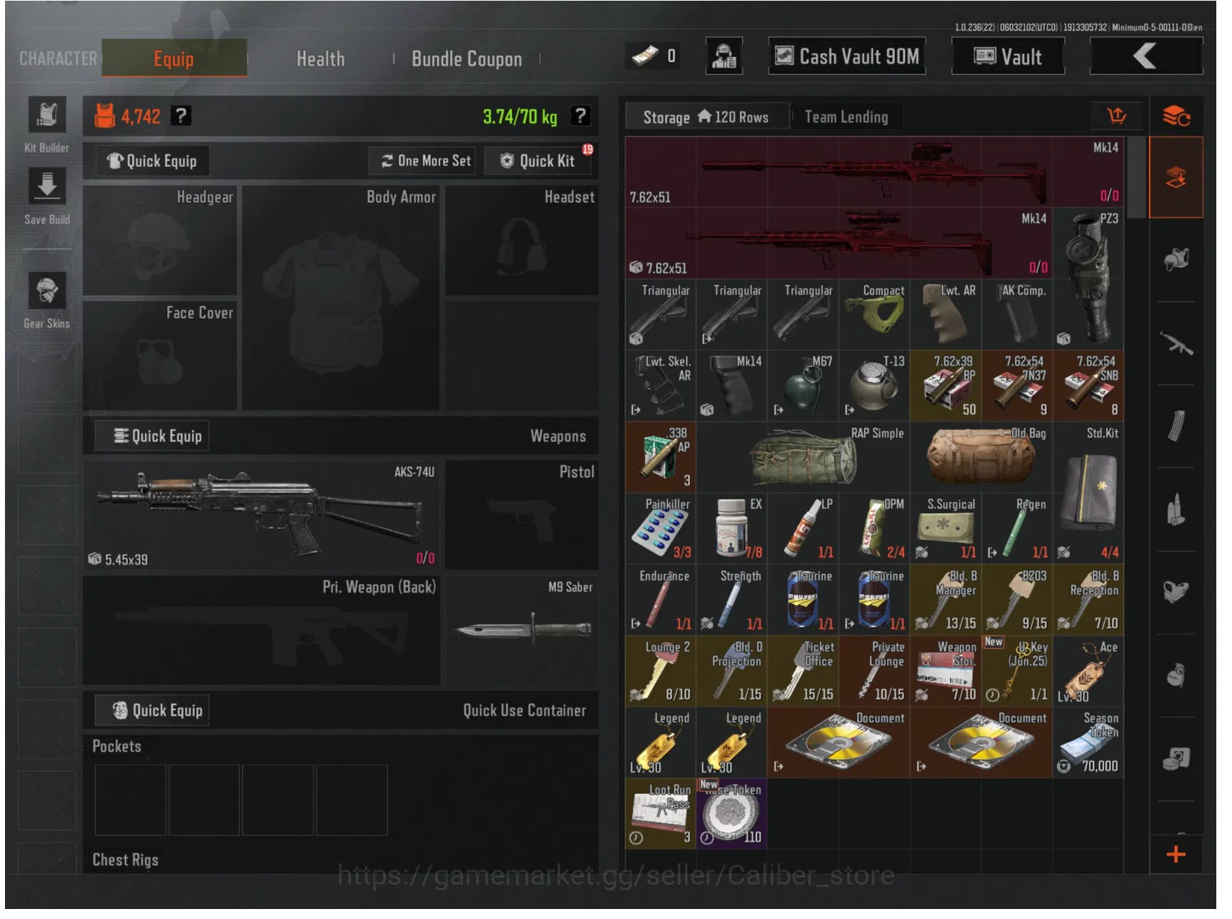 Arena Breakout Accounts 101M stash 90 cash ready to play full access 2 sec image 9