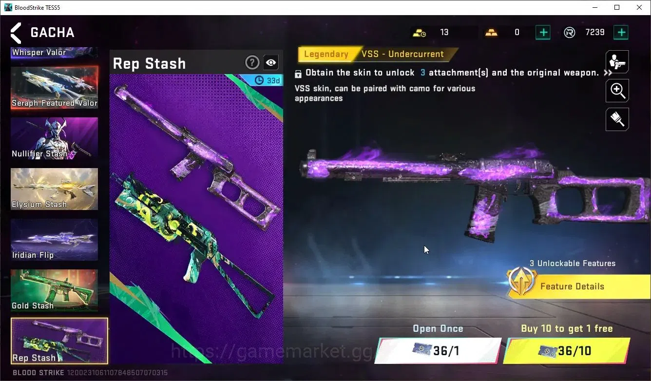 Blood Strike Accounts Asia|Eternal AUG Empyrean | 3 Legendary Guns | 1 L image 1