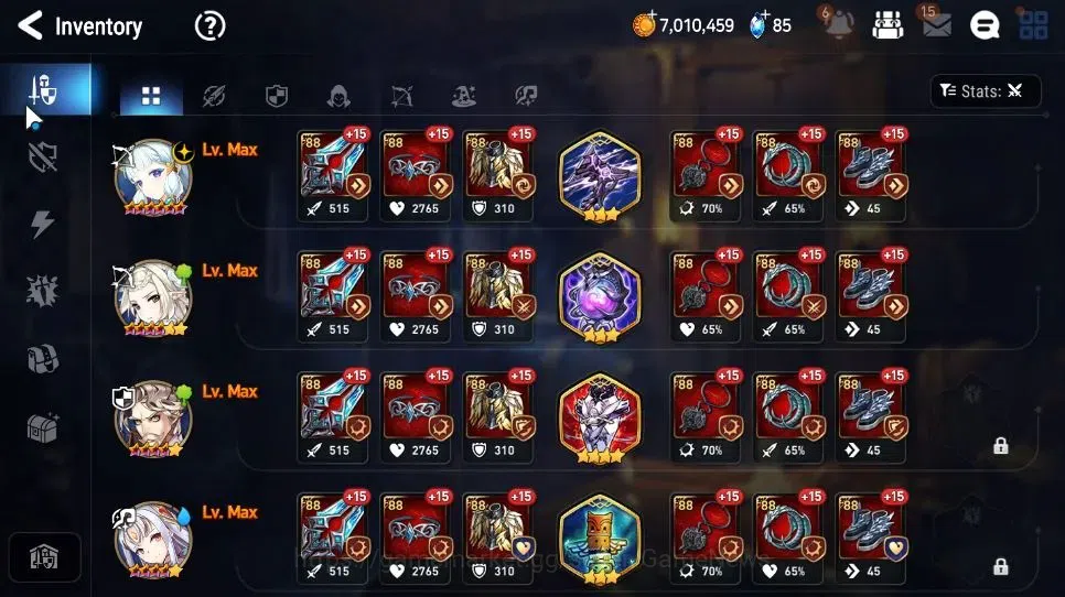 Epic Seven Accounts Starter GLOBAL Unverif|New Era|2 ML(Salome, AElena)+ Charles, Fenne, Elena, Aki, Iseria|PoH+Bless 14