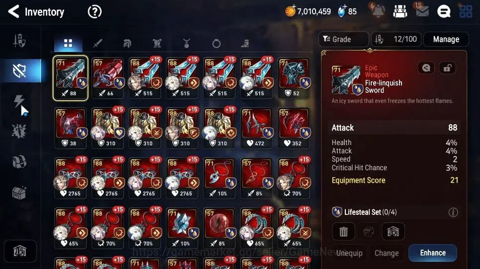 Epic Seven Accounts Starter GLOBAL Unverif|New Era|2 ML(Salome, AElena)+ Charles, Fenne, Elena, Aki, Iseria|PoH+Bless 15