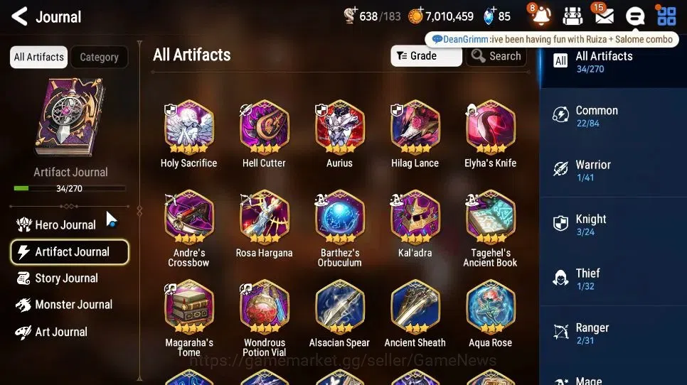 Epic Seven Accounts Starter GLOBAL Unverif|New Era|2 ML(Salome, AElena)+ Charles, Fenne, Elena, Aki, Iseria|PoH+Bless 5