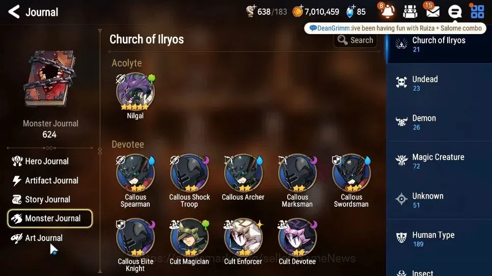 Epic Seven Accounts Starter GLOBAL Unverif|New Era|2 ML(Salome, AElena)+ Charles, Fenne, Elena, Aki, Iseria|PoH+Bless 7