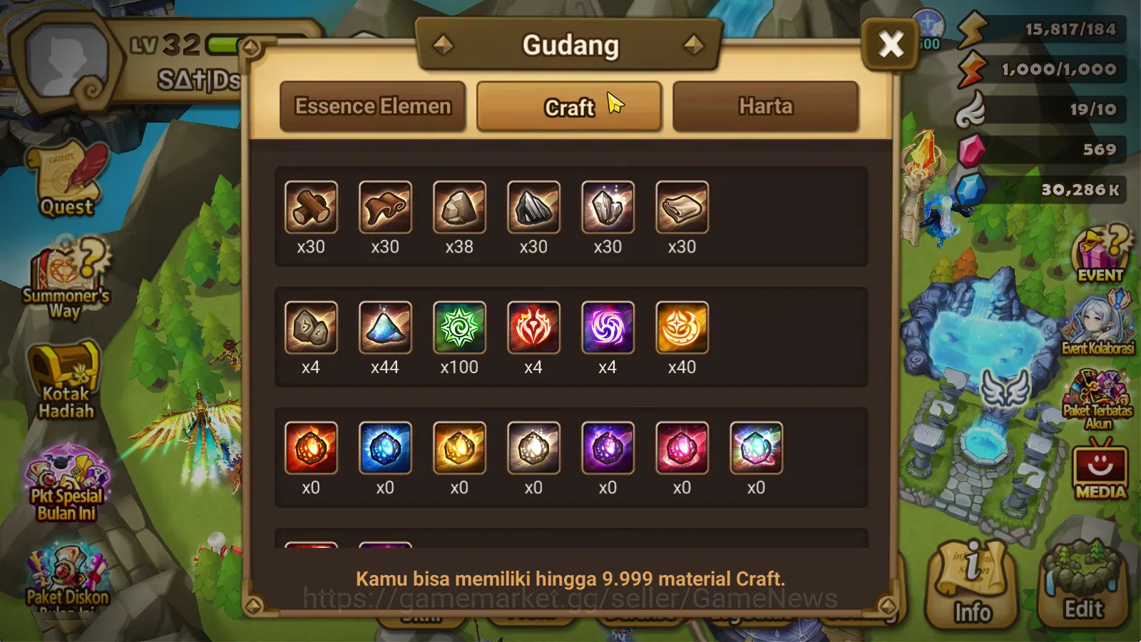 Summoners War: Sky Arena Accounts Starter GLOBAL Lv32|Frees Starter1 LD[Destiny]|16Total 12