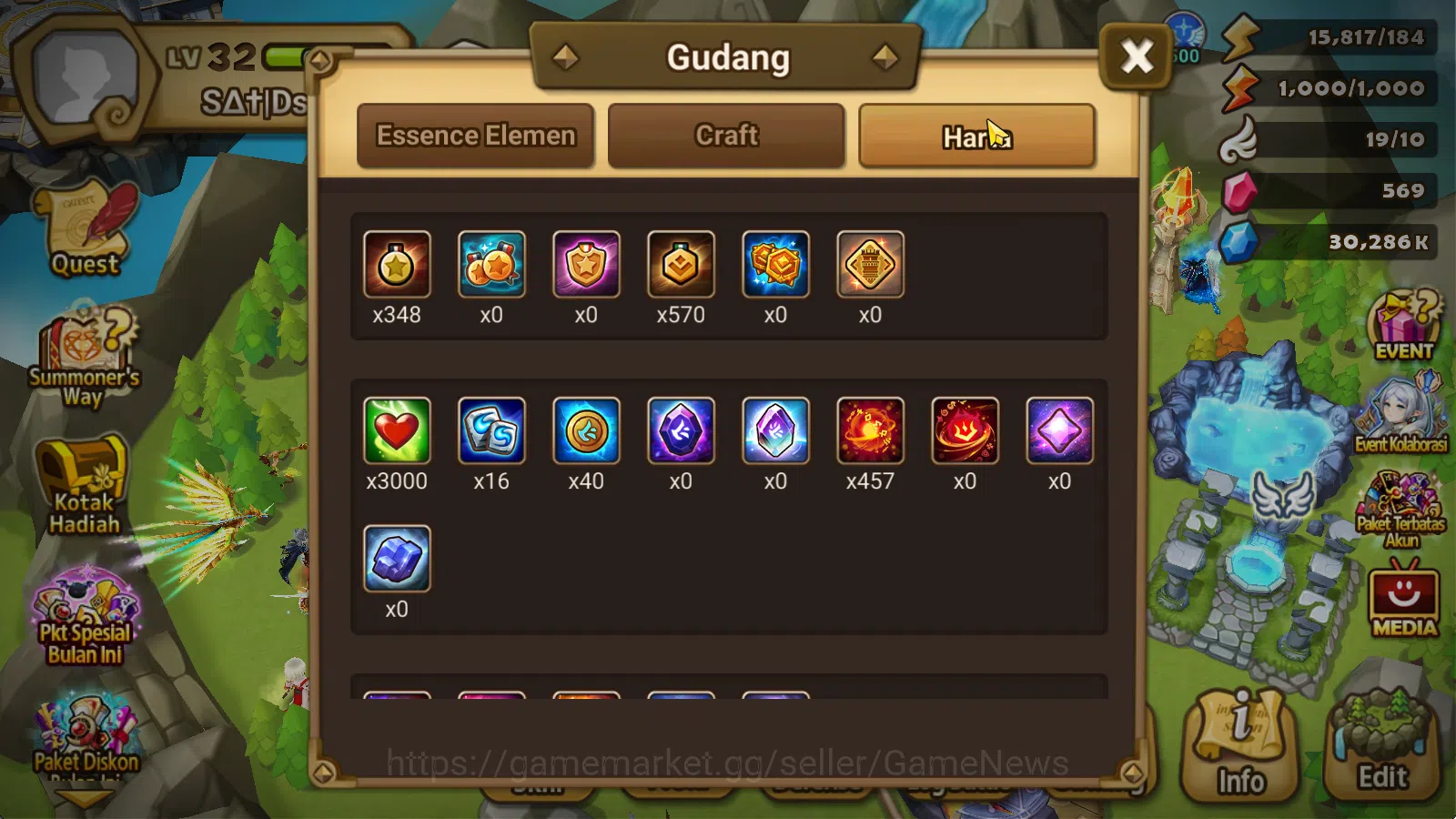 Summoners War: Sky Arena Accounts Starter GLOBAL Lv32|Frees Starter1 LD[Destiny]|16Total 13