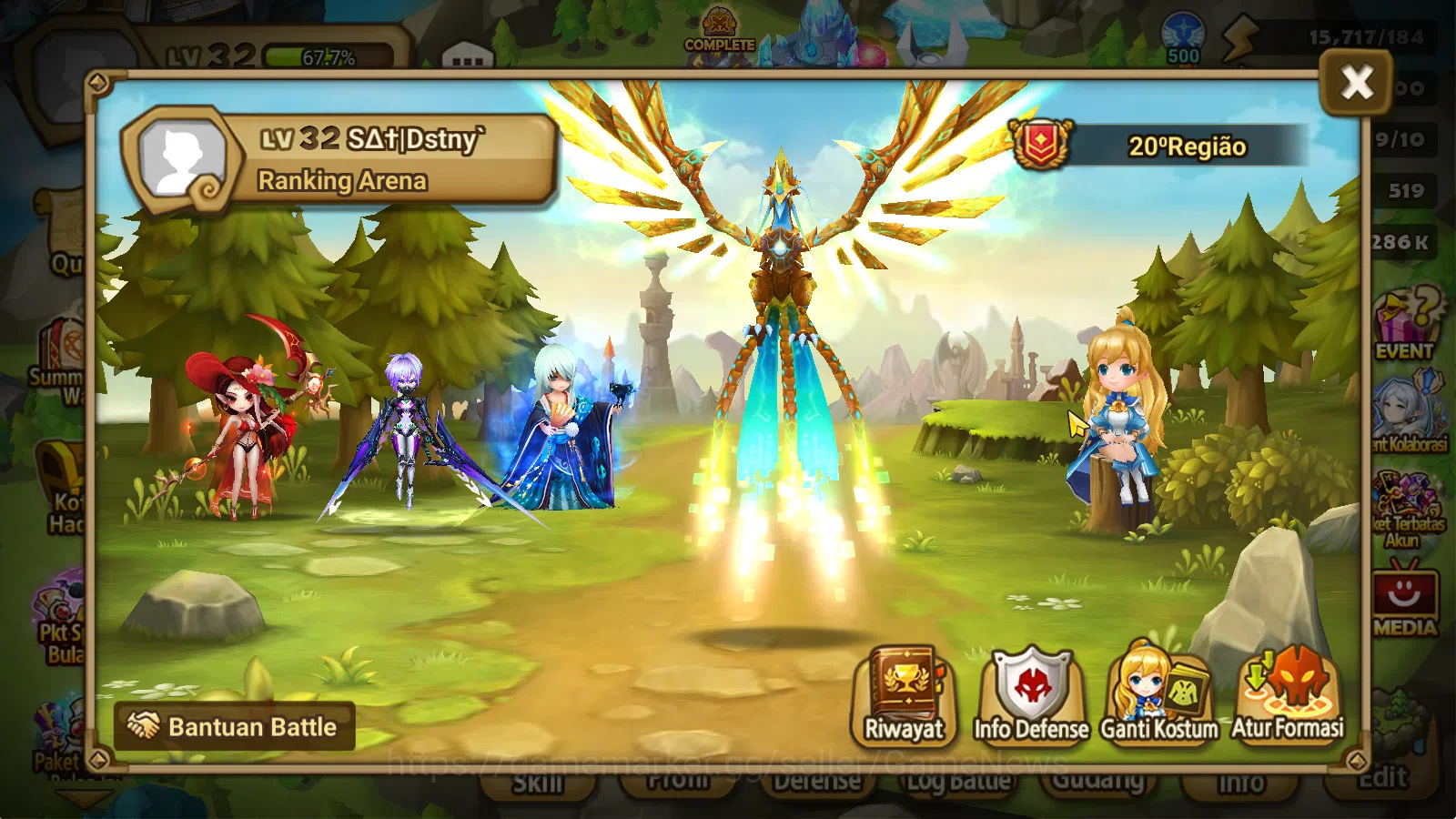 Summoners War: Sky Arena Accounts Starter GLOBAL Lv32|Frees Starter1 LD[Destiny]|16Total 2