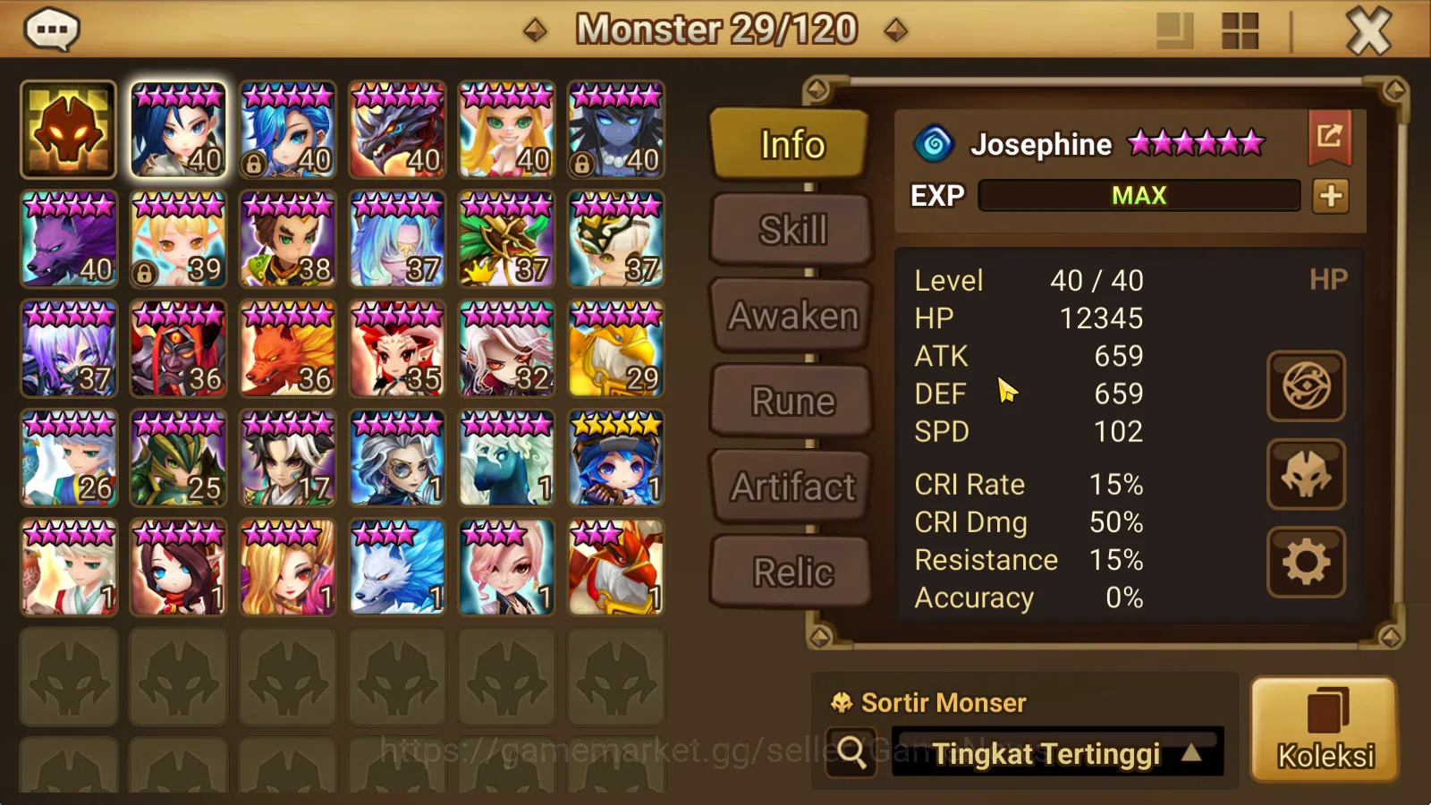 Summoners War: Sky Arena Accounts Starter GLOBAL Lv32|Frees Starter1 LD[Destiny]|16Total 8