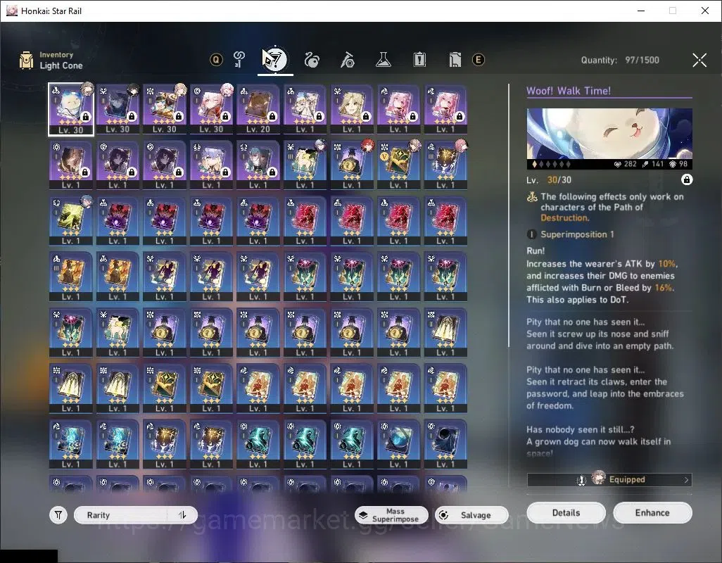 Honkai Star Rail Accounts ASIA | TL 36 | 1 Limited | Saber | 1 Golden Compan image 4
